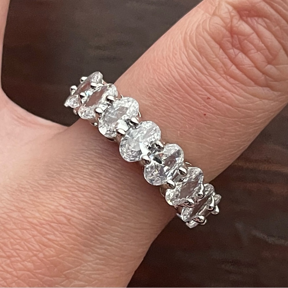 Silver Crystal Wrap Ring